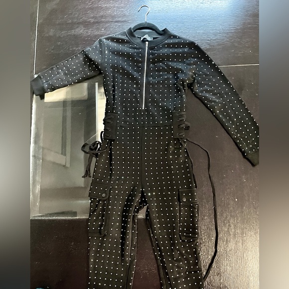 AKIRA Rhinestone Jumpsuit - Picture 3 of 8